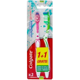 Colgate MaxWhite Medium Brush 1+1 Free