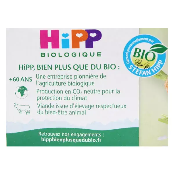 Hipp Bio Ma Première Viande Pot Carottes Riz Veau +6m 2 x 190g
