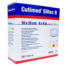 BSN Médical Cutimed Siltec B Pansement 10x10cm 10 Unités