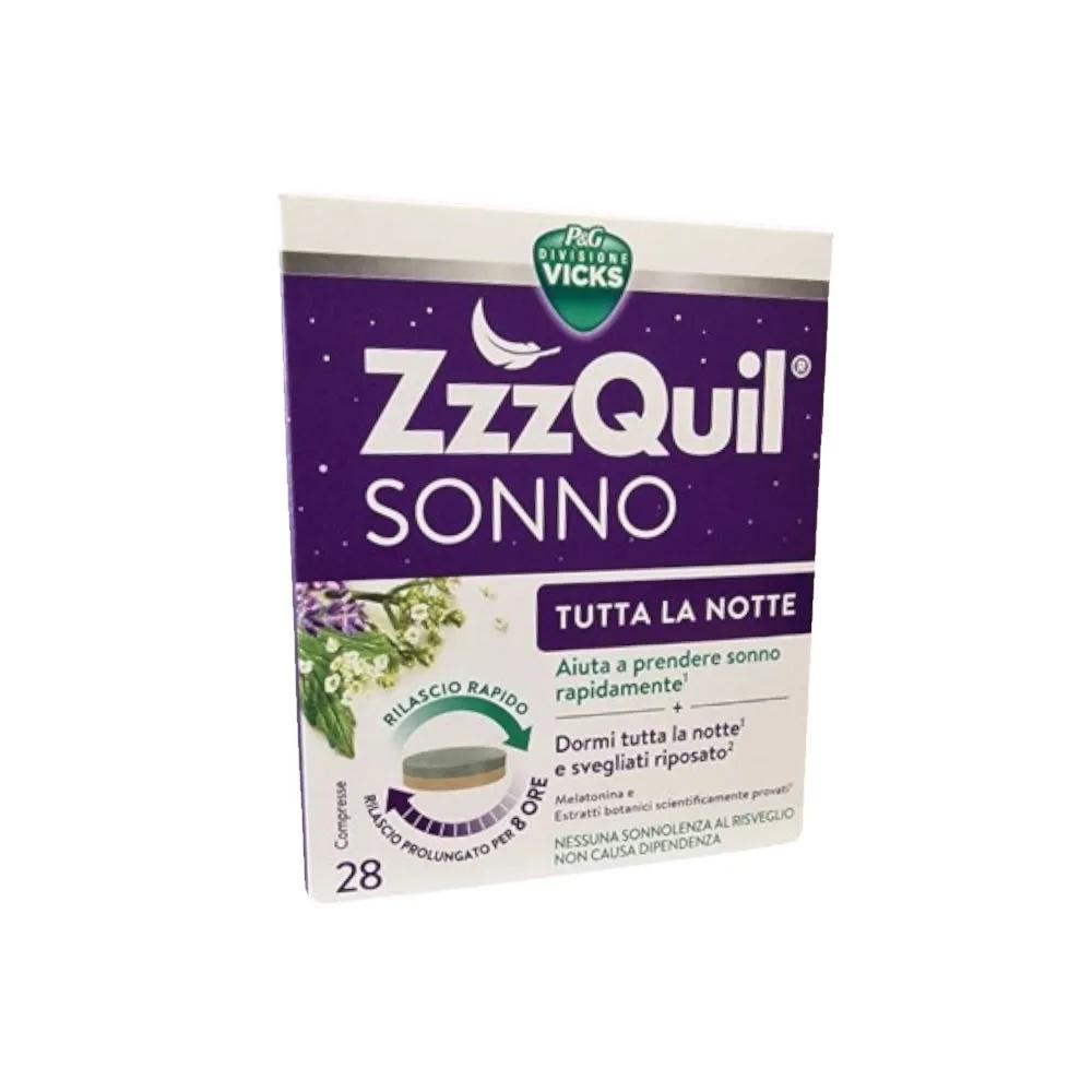 Zzzquil Sonno Tutta la Notte Compresse per Aiutare a Prendere Sonno 28 compresse