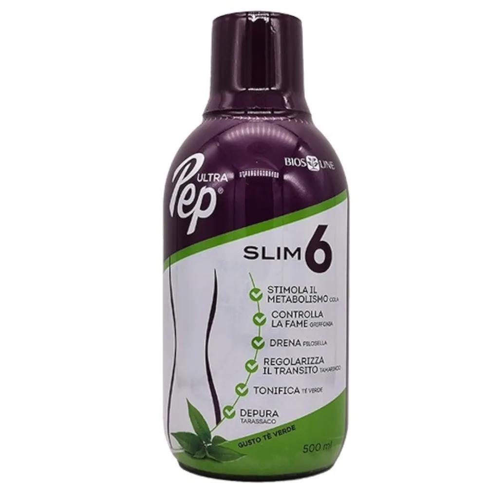 Bios line Ultra Pep Slim 6 Tè Verde Integratore per il Controllo del Peso 500 ml