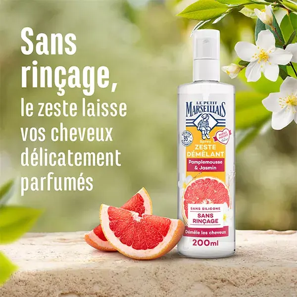 Le Petit Marseillais Spray Zeste Démêlant Pamplemousse & Jasmin 200 ml