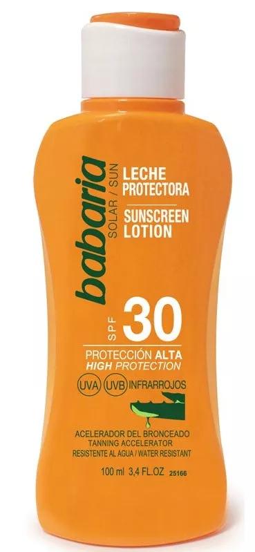 Babaria Lait Crème Solaire SPF30 Aloès 100 ml