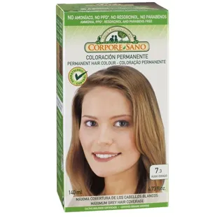 Corpore Sano permanent dye no. 7.3 blonde Golden 140ml