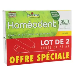 Boiron Homéodent Dentifrice Soin Complet Citron Lot de 2 x 75ml