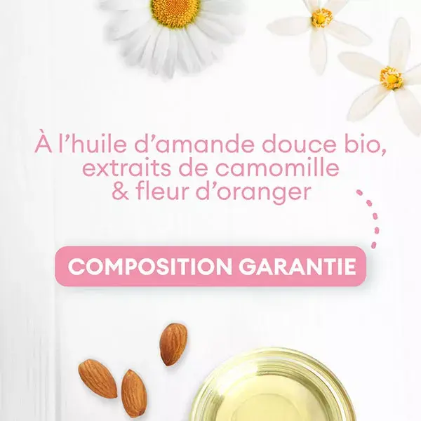 Cadum Bébé Bonne Nuit Huile Lavante Corps & Cheveux Lavante Apaisante Camomille & Fleur d'Oranger 750ml