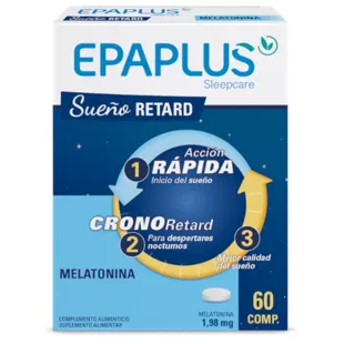 Epaplus Sleepcare Sueño Retard Melatonina 1,98mg 60 Comprimidos