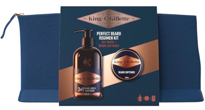 Gillette King C. Cleansing Gel 350 ml + 1 Balm 100 ml