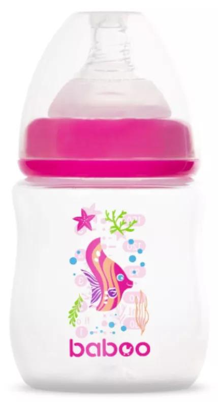 Baboo Biberão Anticólico Rosa Sea Life +0m 150 ml