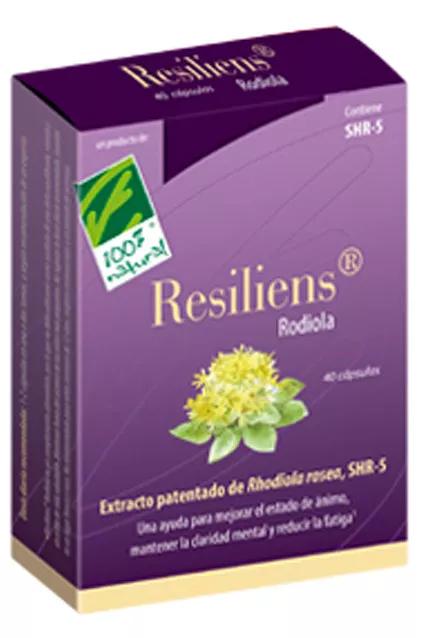 100% Natural Resiliens Rodiola 40 Cápsulas