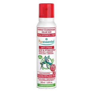 Spray repellente antizanzare Puressentiel 150 ml + 50 ml in omaggio