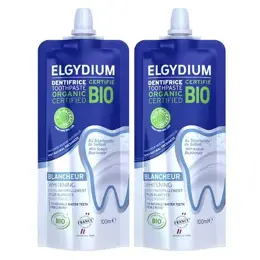 Elgydium Blancheur Dentifrice BIO Lot de 2 x100ml