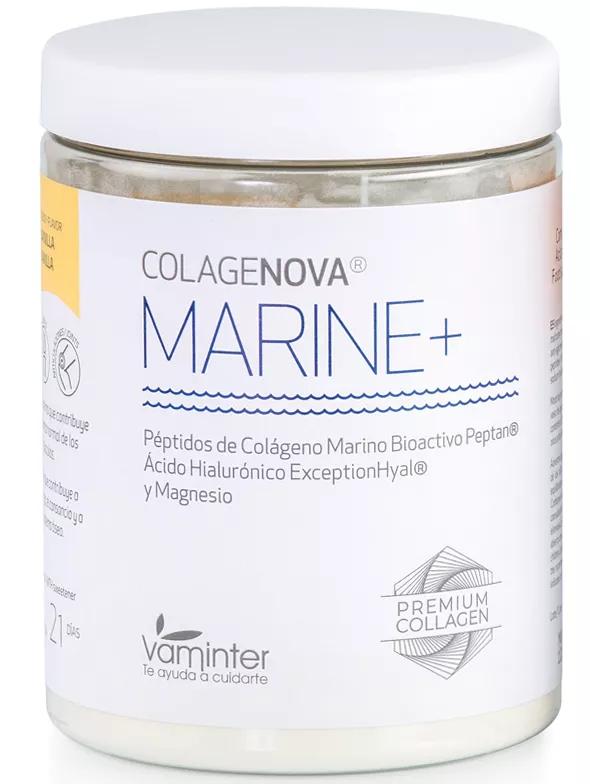 Vaminter Marine+ Colagenova Colágeno Marino, Ác. Hialurónico y Magnesio 295 gr Vainilla 