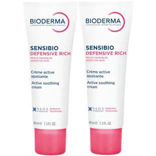 Bioderma Sensibio Defensive Rich Cream 2x40 ml