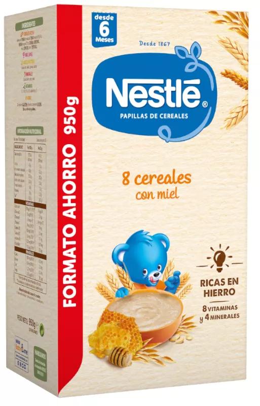 Nestlé Papilla 8 Cereales con Miel +6m 950 gr