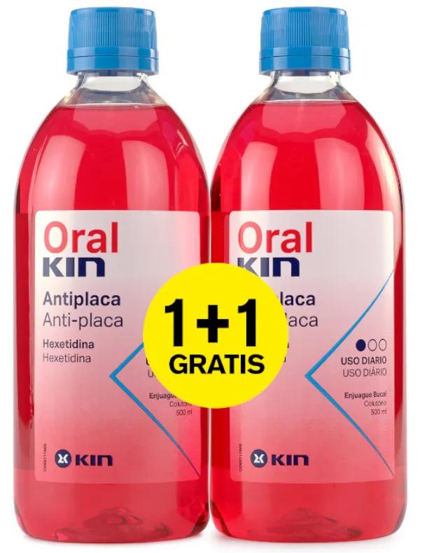 OralKin Antiseptisch Mondwater 500 ml + 500 ml DUPLO