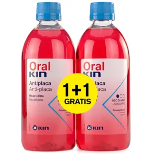 Kin OralEnjuague Bucal Antiséptico 2x500 ml