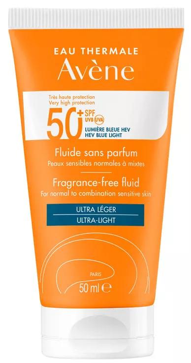 Avène Fluid SPF50 + Zonder Parfum Olievrij 50ml