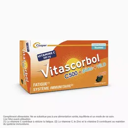 Vitascorbol C500 + Zinc + Vitamine D 30 capsules