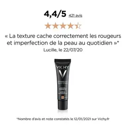 Vichy Dermablend 3D Correction Fond de Teint Resurfaçant N°55 Bronze 30ml