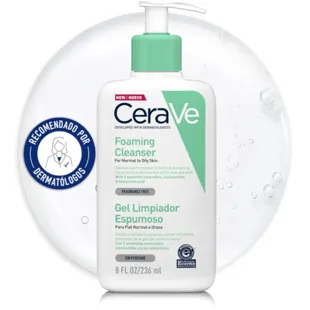 CeraVe Gel Limpiador Espumoso para Rostro y Cuerpo 236 ml