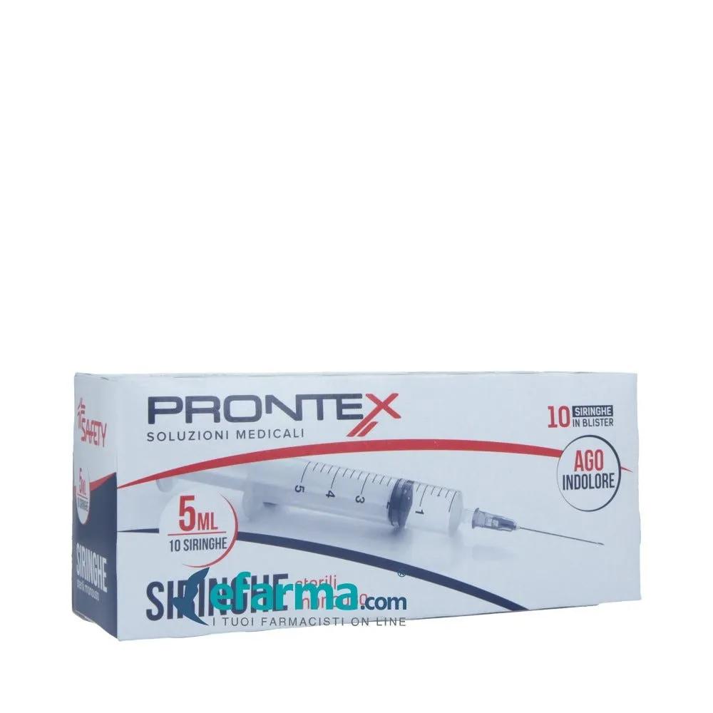 Safety Prontex Siringa da 5 ml Con Ago Indolore 10 Pezzi