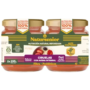 Natursenior Plum Puree with Whole Grain Oats 2x195 gr