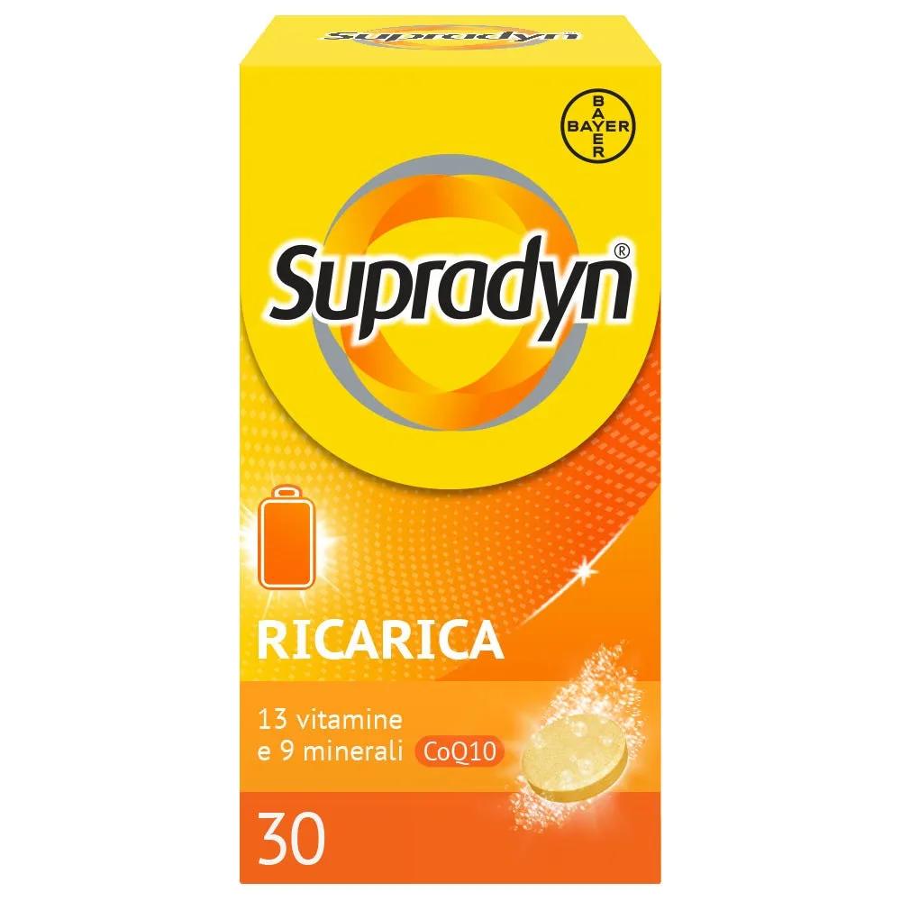 Supradyn Ricarica Integratore Multivitaminico Completo e Minerali, 30 Compresse Effervescenti