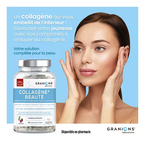 Granions Collagene+ Beauté Cigliegia 120 Compresse da mordere