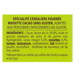 Gerblé Sans Gluten Crousti Pause Cacao Noisettes 125g