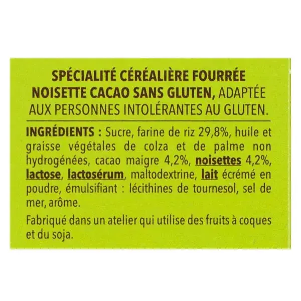 Gerblé Sans Gluten Crousti Pause Cacao Noisettes 125g