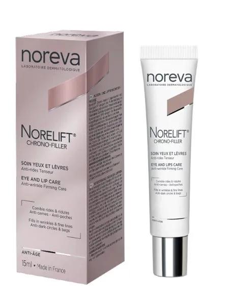 Noreva Norelift Soin Crema Anti-età Contorno Occhi e Contorno Labbra 15 ml