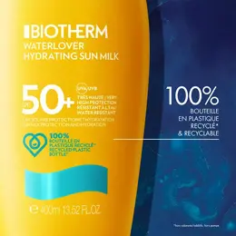 Biotherm Waterlover Lait Solaire Protection et Hydratation SPF50+ 400ml