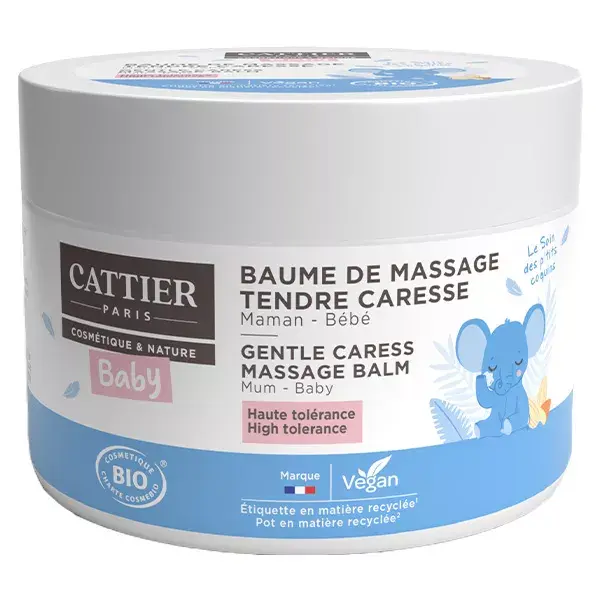 Cattier Baby Tender Caresses Massage Balm Organic 100g