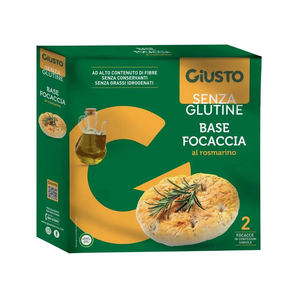 Giusto Senza Glutine Fondo Per Focaccia al Rosmarino 2x140 g