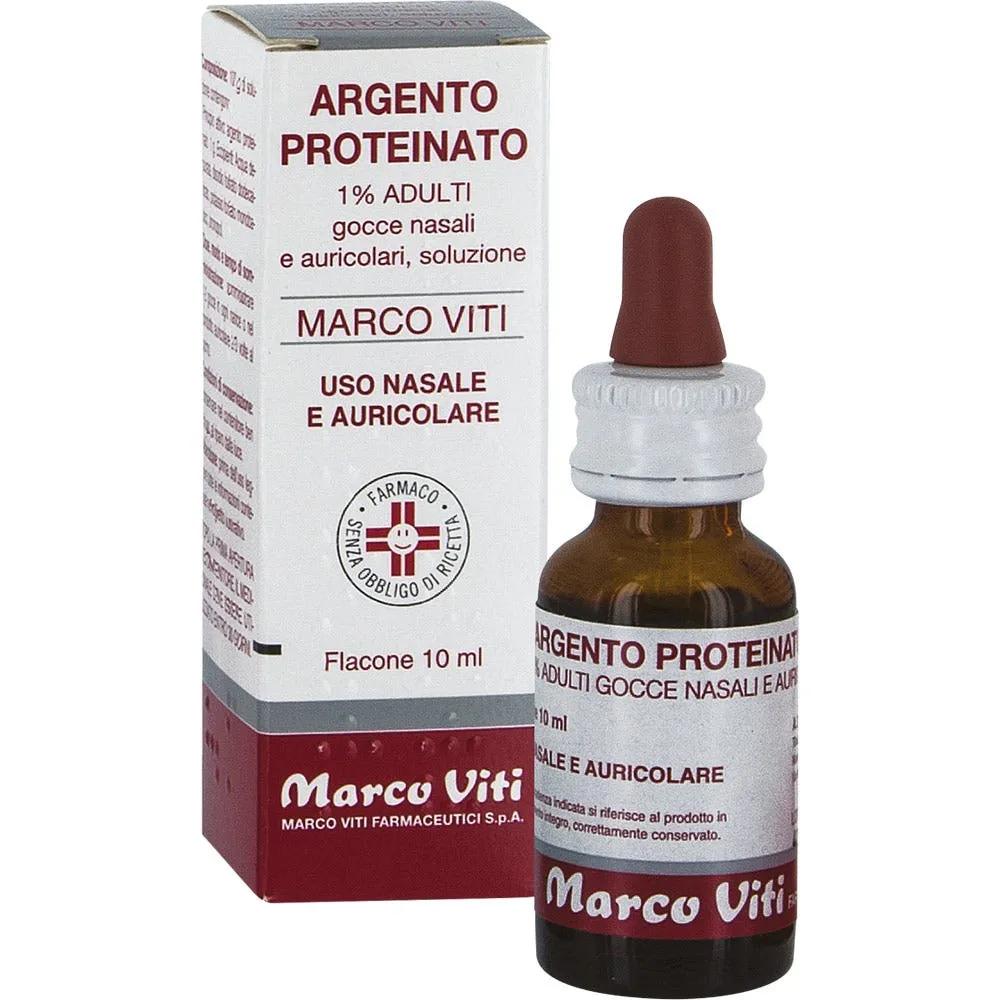 Argento Proteinato Marco Viti 1% Adulti Decongestionante Gocce 10 Ml