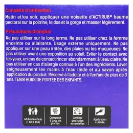 Santé Verte Actirub Baume Pectoral 40ml