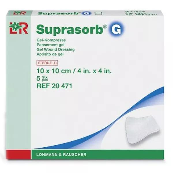 L&R Suprasorb G Benda Hydrogel 10x10cm 5 unità