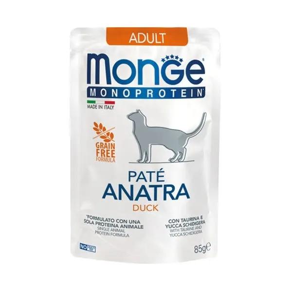 Monge Superpremium Monoprotein Anatra Cibo Umido Per Gatto Adulto 85 G