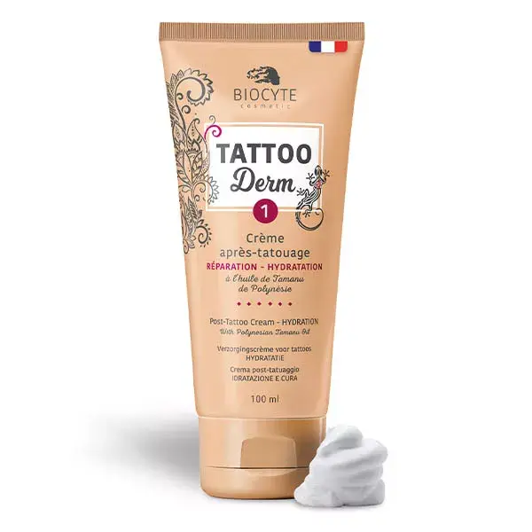 Biocyte Tattoo Derm 1 Crème Après Tatouage Hydratation et Réparation 100ml