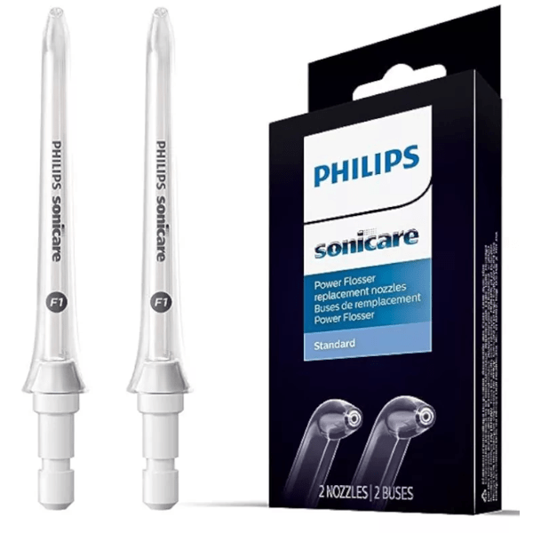 Philips Ersatz-Standarddüsen für Sonicare Power Flosser Irrigator 2 Einheiten