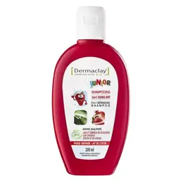 Dermaclay Junior Shampoing 2 en 1 Démêlant Bio 200ml