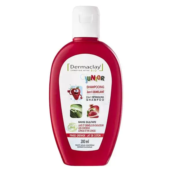 Dermaclay Junior 2 in 1 Detangling Shampoo 200ml