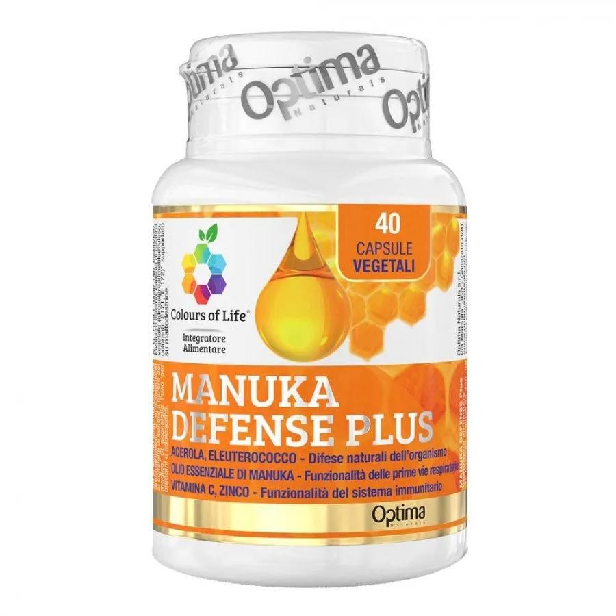 Optima Naturals Colours of Life Manuka Defense Plus Integratore Difese Immunitarie 40 Capsule