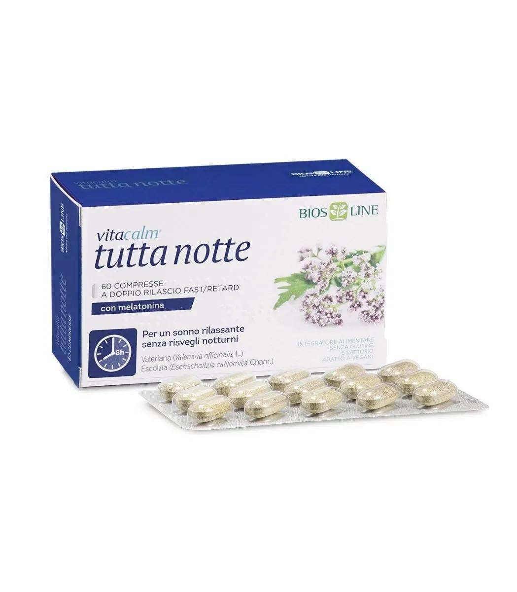 VitaCalm Tutta Notte Integratore Per Dormire 60 Compresse