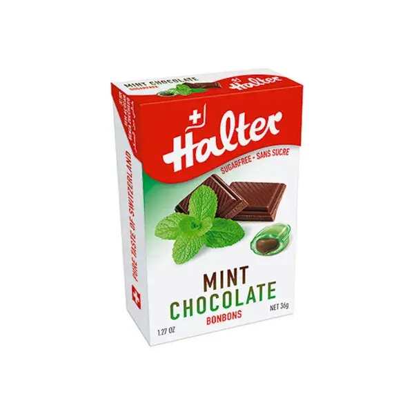 Halter Bombones Suizos Sin Azúcar Menta Chocolate 40g