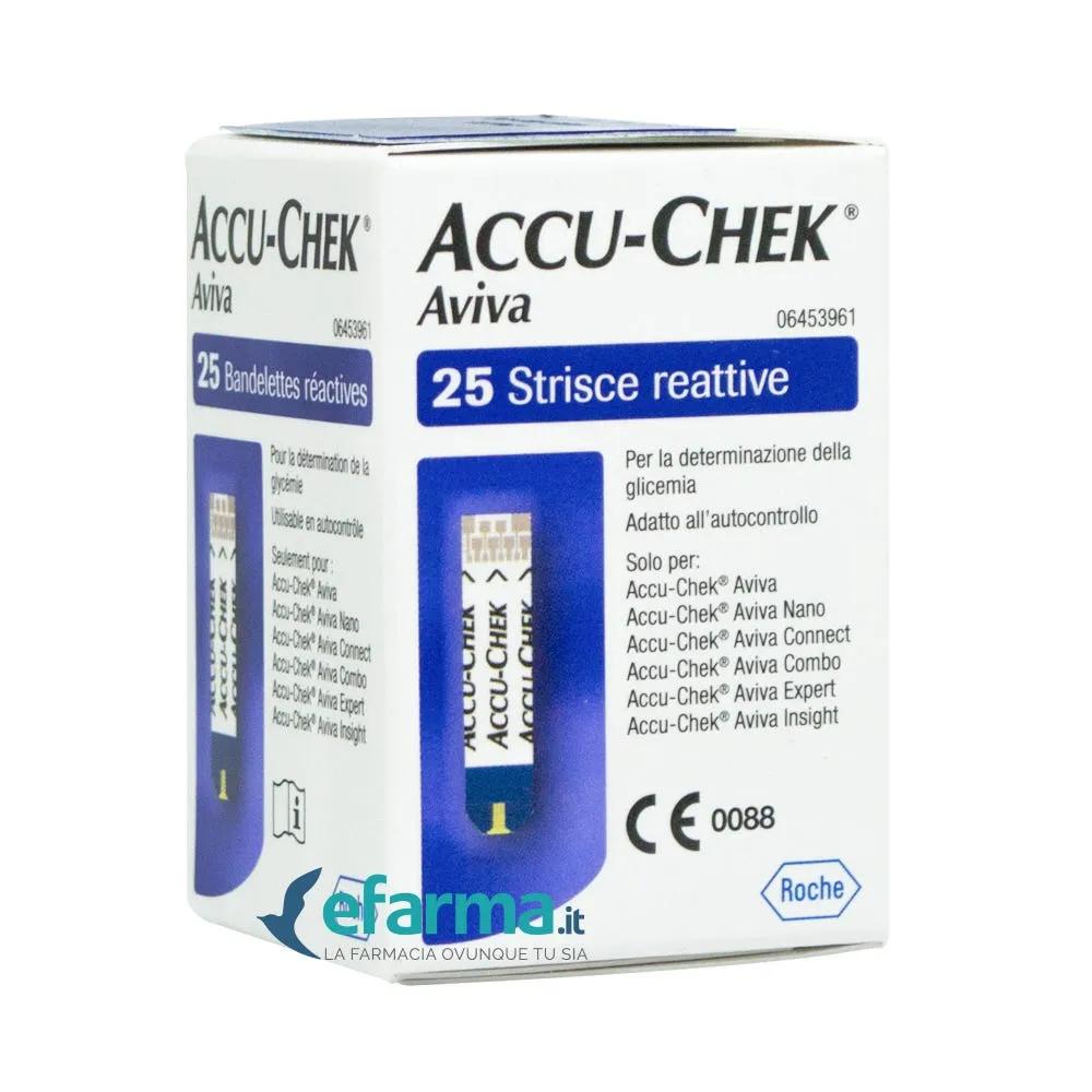 Accu-Chek Aviva Strisce Reattive Glicemia 25 Pezzi