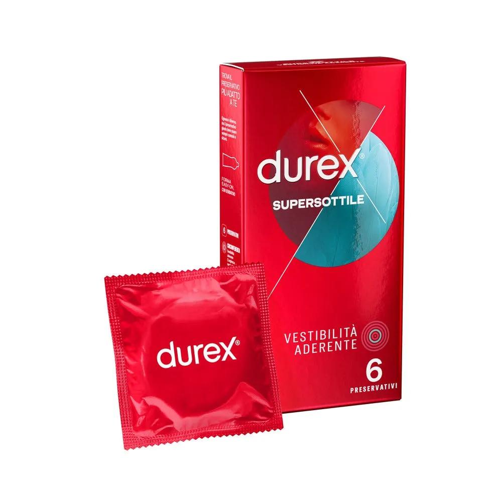 Durex Supersottile Close Fit Preservativi 6 Pezzi