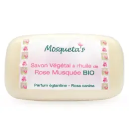 Mosqueta's Savon Végétal à l'Huile de Rose Musquée Bio 125g