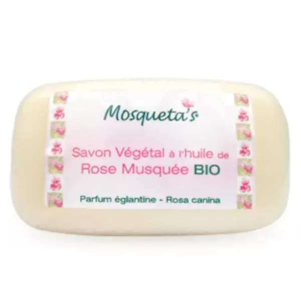 Mosqueta's Vegetable Soap with Organic Rose Musk Oil 125g